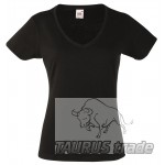 Lady-fit Valueweight V-neck T